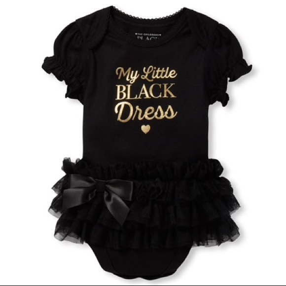 ๐ค My Little Black Dress Tutu Graphic Bodysuit